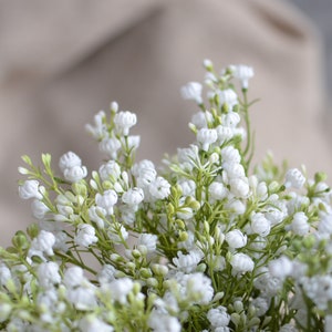 Baby's Breath Bundle, Artificial Baby's Breath, Faux White Wildflowers Bundle, DIY Wedding Bouquetes, DIY Bridesmaids Bouquets image 6