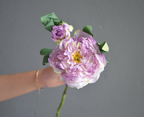 19“ Multi Colors Dried Look Peonies, Artificial Flowers, Vintage Wedding Home Decorations, Gifts For Her, DIY Florals, Faux Peony Plant