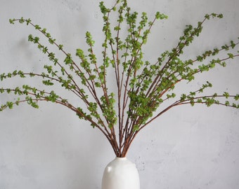 Rama verde artificial de 40 ", tallo de planta de resorte falso, / Centros de mesa / Floral / Boda / Decoración del hogar / Regalos