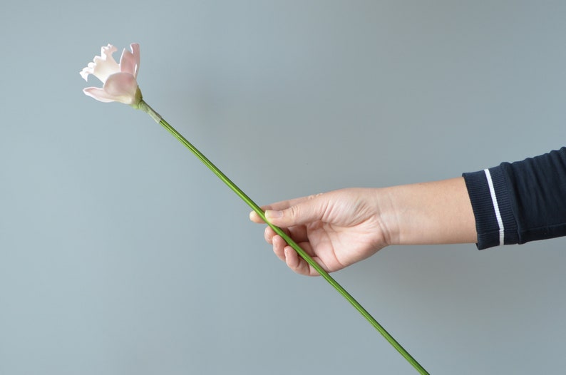 Pink Daffodils PU Real Touch Flowers Artificial Daffodils Etsy