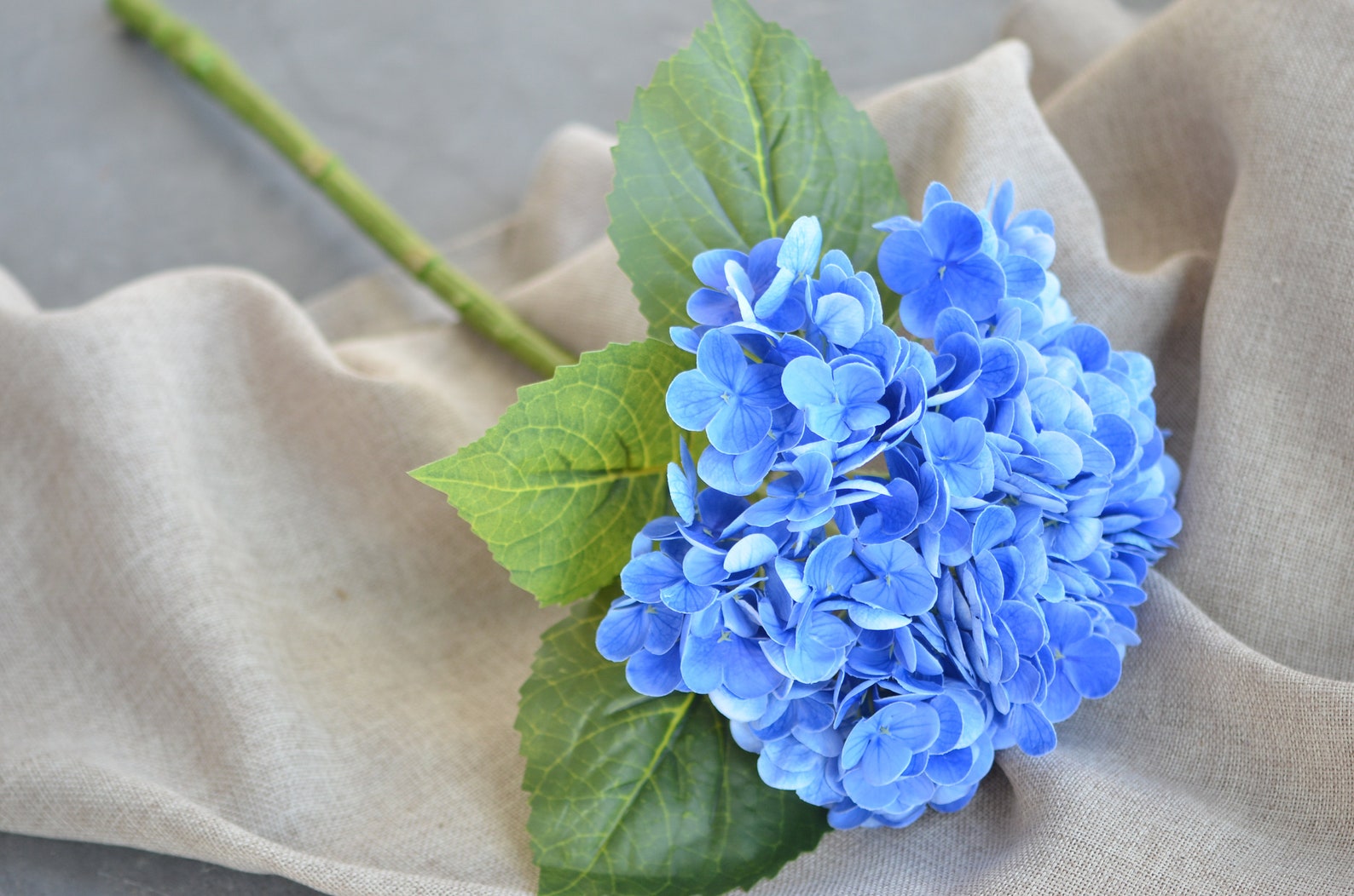 Blue Hydrangea Real Touch Hydrangeas Light Blue Artificial | Etsy