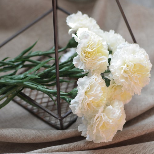 Purple Carnations Real Touch Carnations DIY Wedding Flowers Etsy