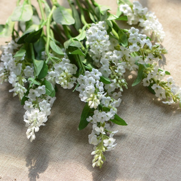 Silk White Lavender Small White Flowers Floral Arrangement Fillers