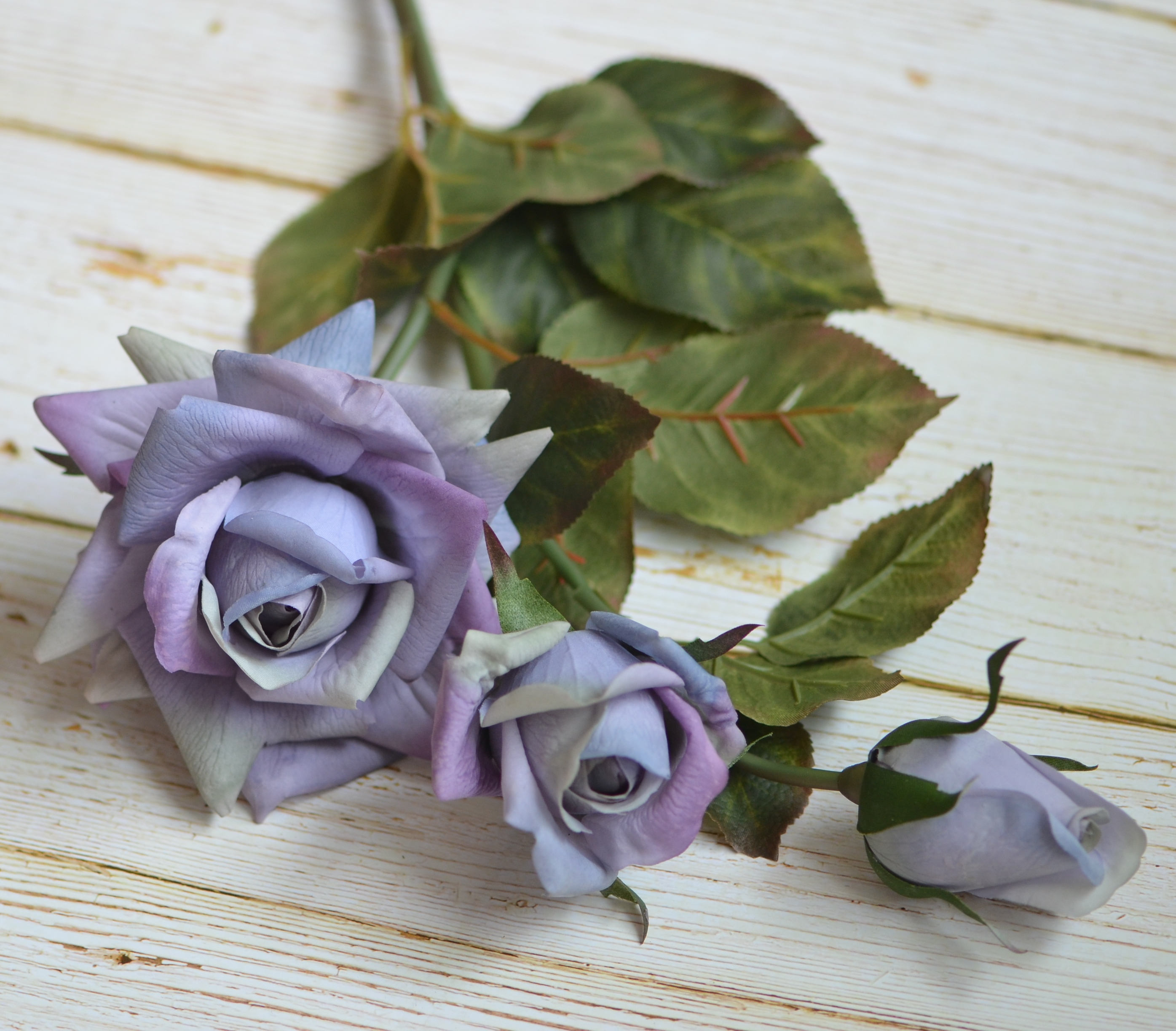 Dusty Purple Grey Roses Real Touch Roses DIY Silk Wedding Etsy