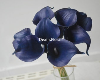 27pcs navy blue calla lilies DIY Navy Bouquets