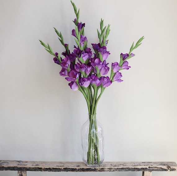 34,3 "Real Touch Faux Gladiolus Stengel-Lila, knstliche  Frhlings-Sommerblumen, DIY Blumen / Hochzeit / Haus / Kche Dekorationen,  Geschenke fr sie - Etsy.de