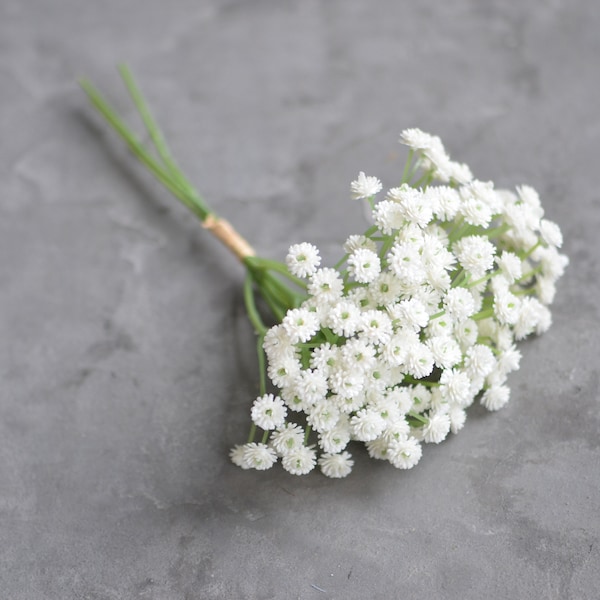 White Baby's Breath Bundle, Artificial Baby's Breath, Faux White Wildflowers, DIY Wedding Bouquetes, DIY Bridesmaids Bouquets