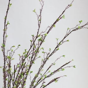 34&quot; Fake Green Leaf Branches, Decorative Wood Branch, Minimalist Style, Fall Orange Artificial Plant, Office/Wedding/Home Decoration/Gifts
