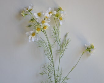 29,5" Witte Kunstmatige Kosmos Bloemen Tak, Faux Zomer Bloemstengel, Nep Bloemen Centerpieces | DIY Bloemen | Bruiloft/Huisdecoratie Cadeau