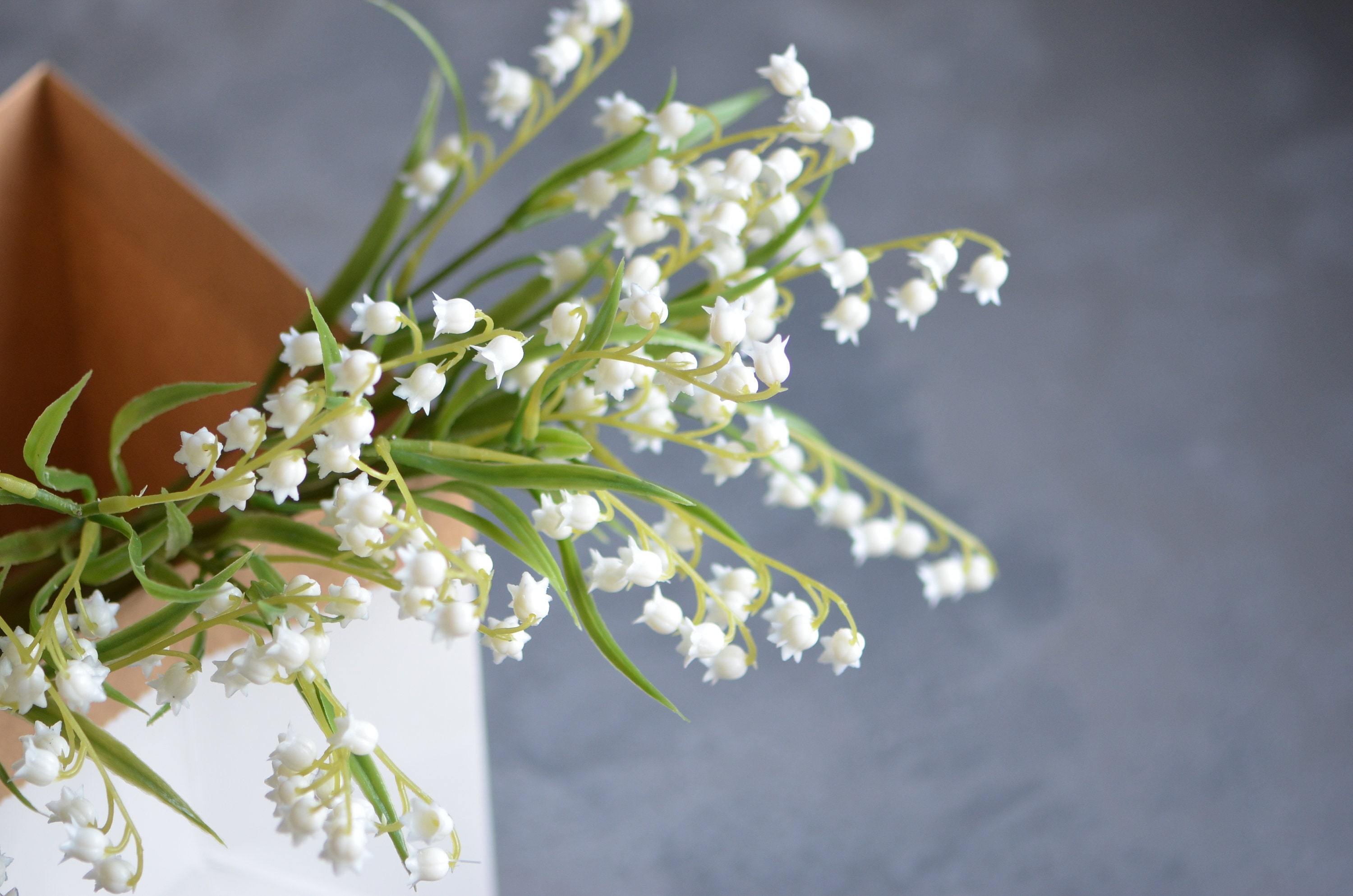 Lily of the Valley Faux Artificial Plastic Lily of the Etsy