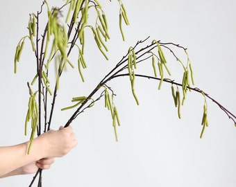 43.3" Artificial Green Budding Branch, Faux Fruit Stem, Spring Plants, DIY Centerpieces/Florals /Wedding/Home Decoration | Gifts for Mum