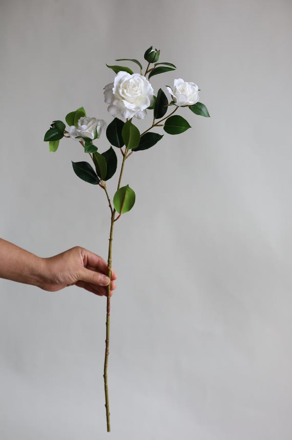 Albero Di Camelia Artificiale Alonfale - 1 Metro, Fiori Bianchi, In Vaso Con Cesto, Per Interni/Esterni (Confezione Da 2)