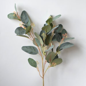 Artificial Eucalyptus, Leaves, Vintage Greenery, Wedding Centerpieces, Eucalyptus Home Decorations