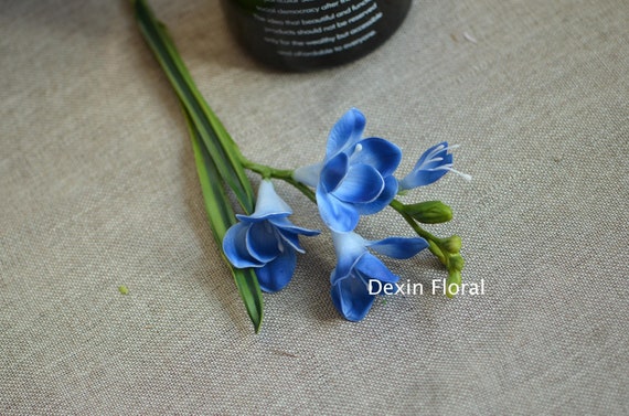 Orquídeas Fresia Azul Real Touch Flores DIY Centros de mesa - Etsy España