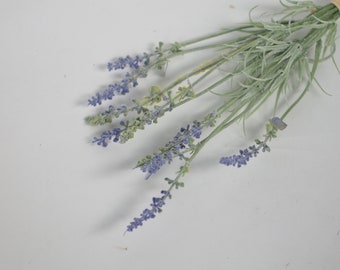 Artificial Lavender Bunch, Light Purple Fake Lavenders, Home Decor Flowers, Wedding Decor Flowers