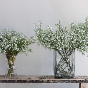 Fake Baby&#39;s Breath Branch/Bundle, Artificial Baby&#39;s Breath, Faux White Wildflowers, DIY Wedding Bouquetes/Home/Kitchen Decorations, Gifts
