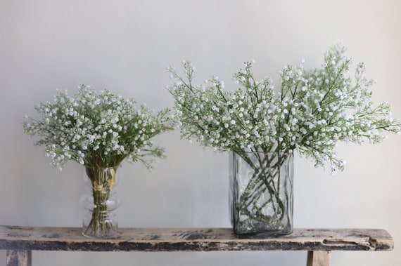 Faux Baby's Breath, White Wildflower Bundle, DIY Bouquet