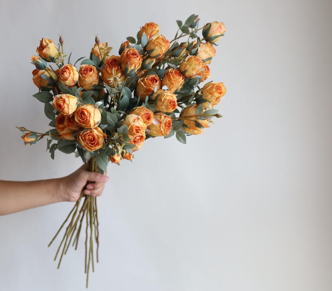 Fake Orange Roses 25