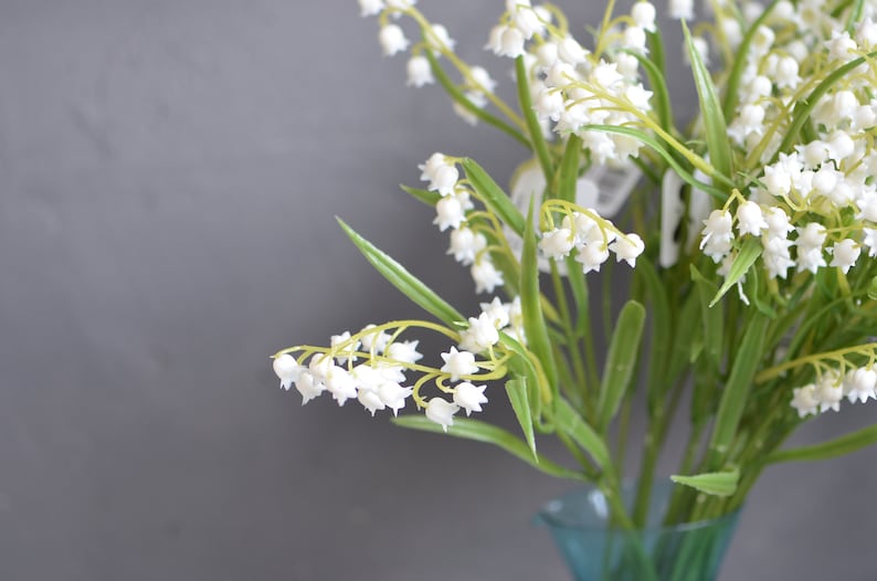 Lily of the Valley Faux Artificial Plastic Lily of the Etsy