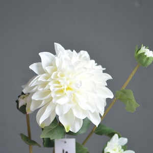 Dust Pink Ivory Faux Dahlia, White Dahlia Flowers, Gradient Dahlia, DIY ...
