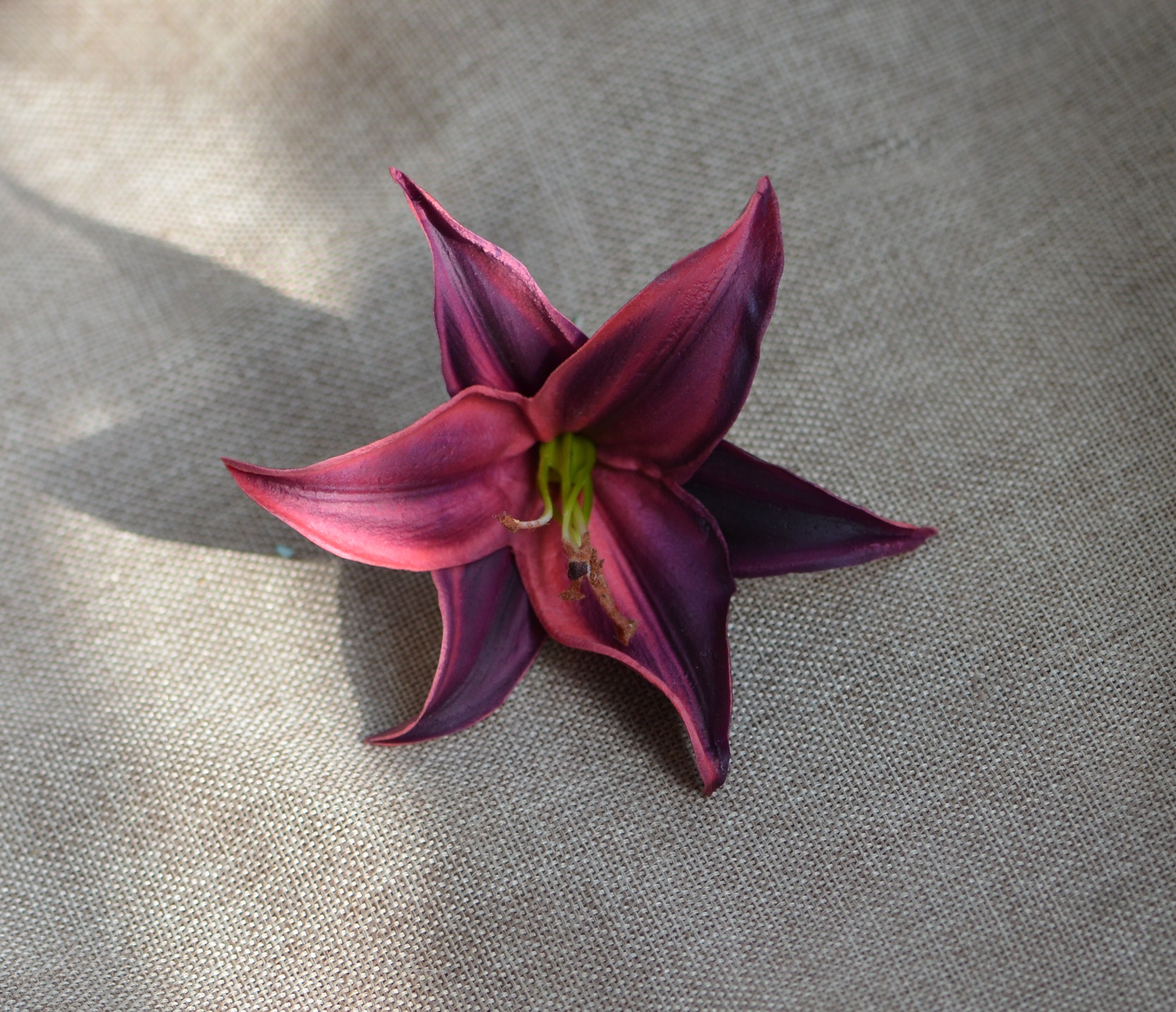 Purple Burgundy Tiger Lilies Heads Real Touch Tiger Lily Blooms for Cake  Toppers Wedding Flowers - Etsy