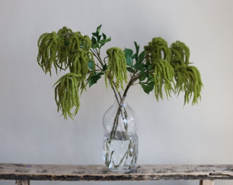 32.6" Faux Green Amaranth Tails Branch, Artificial Hanging Plant, DIY Floral Arrangement /Greenery/Wedding/Home Decoration/Gifts for Her