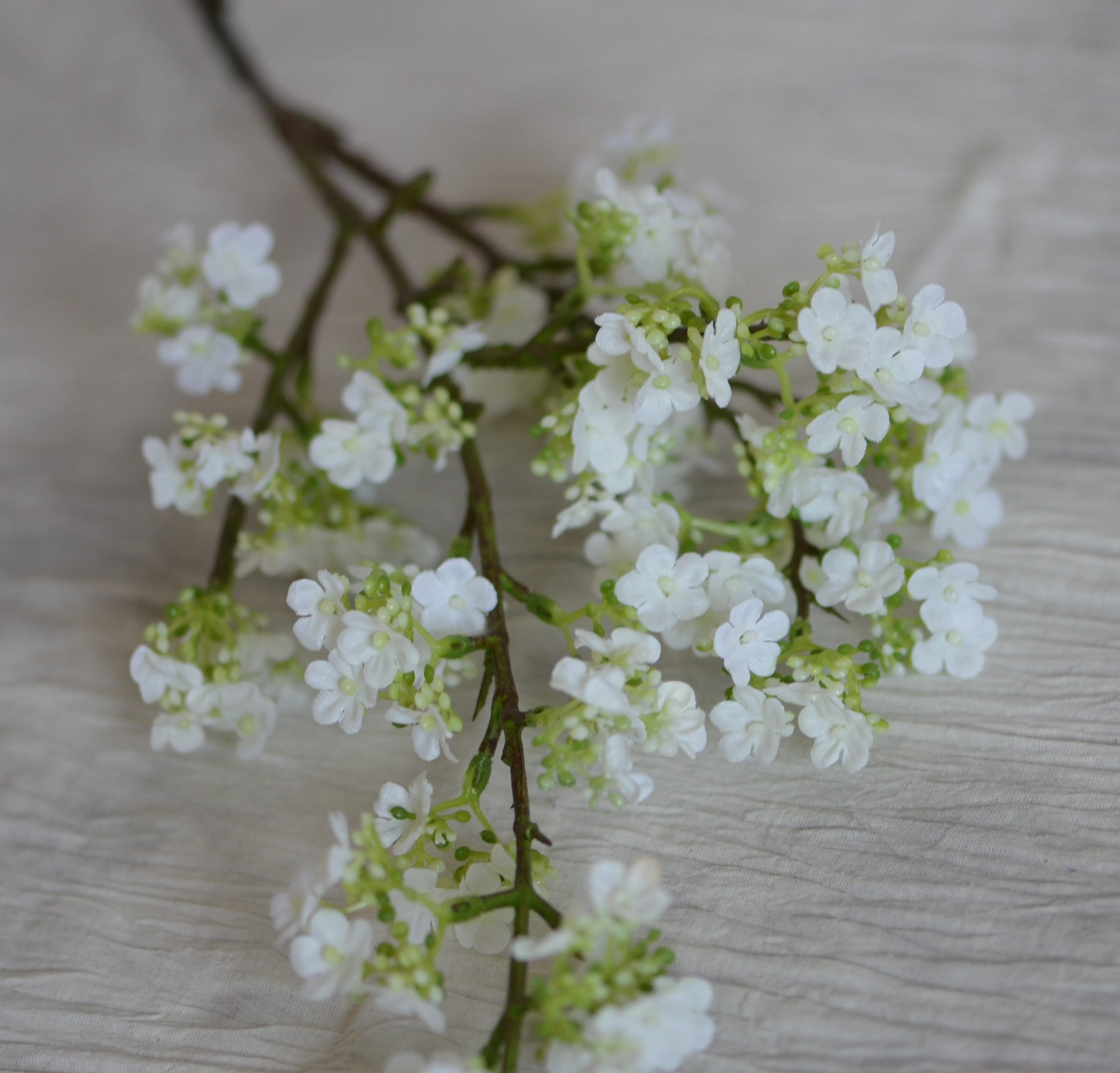 Silk Small White Flowers White Fillers Faux Small White Etsy UK