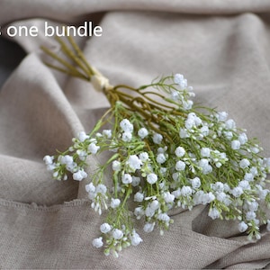 Baby's Breath Bundle, Artificial Baby's Breath, Faux White Wildflowers Bundle, DIY Wedding Bouquetes, DIY Bridesmaids Bouquets image 2