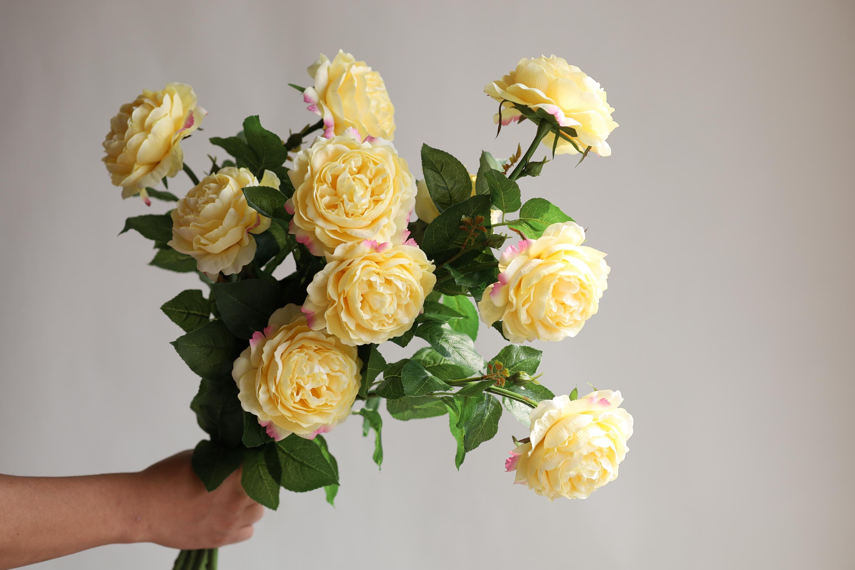 Yellow Realistic Roses 25.5