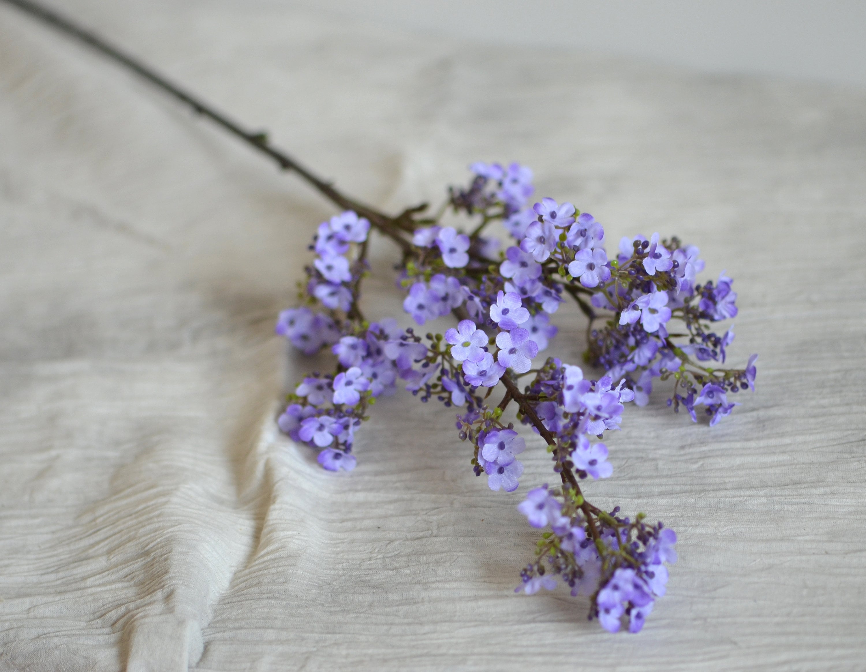 Silk Small Purple Flowers Purple Fillers faux Small Purple Etsy