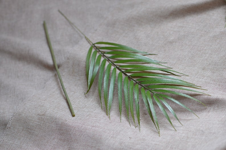 Feuille de palmier Artificielle Areca Feuilles de palmier fausses feuilles tropicales Plam Décorations Mariage Verdure image 3