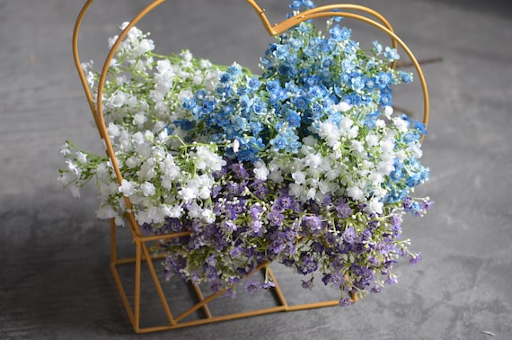Schleierkraut, Knstliches Schleierkraut, Kunstblumen, Lila Blau Wei  Schleierkraut - Etsy sterreich