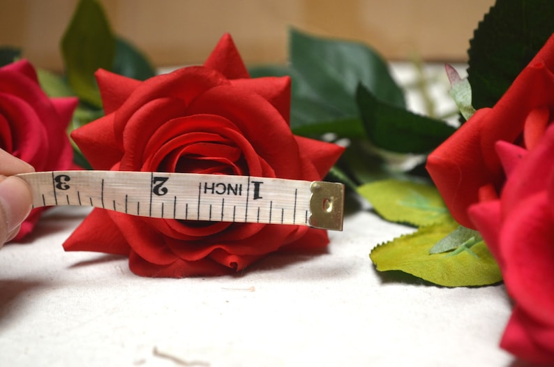 Red Real Touch Fake Roses, DIY Florals | Wedding/home Decoration ...