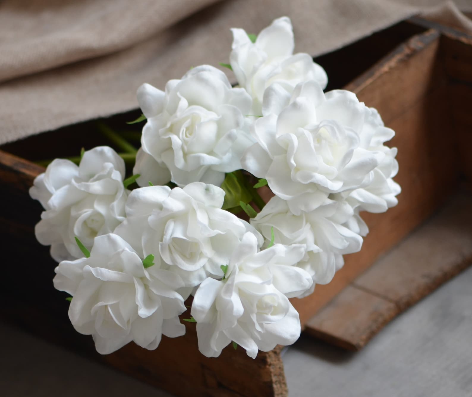 White PU Gardenias Real Touch Gardenia DIY Wedding Flowers Etsy