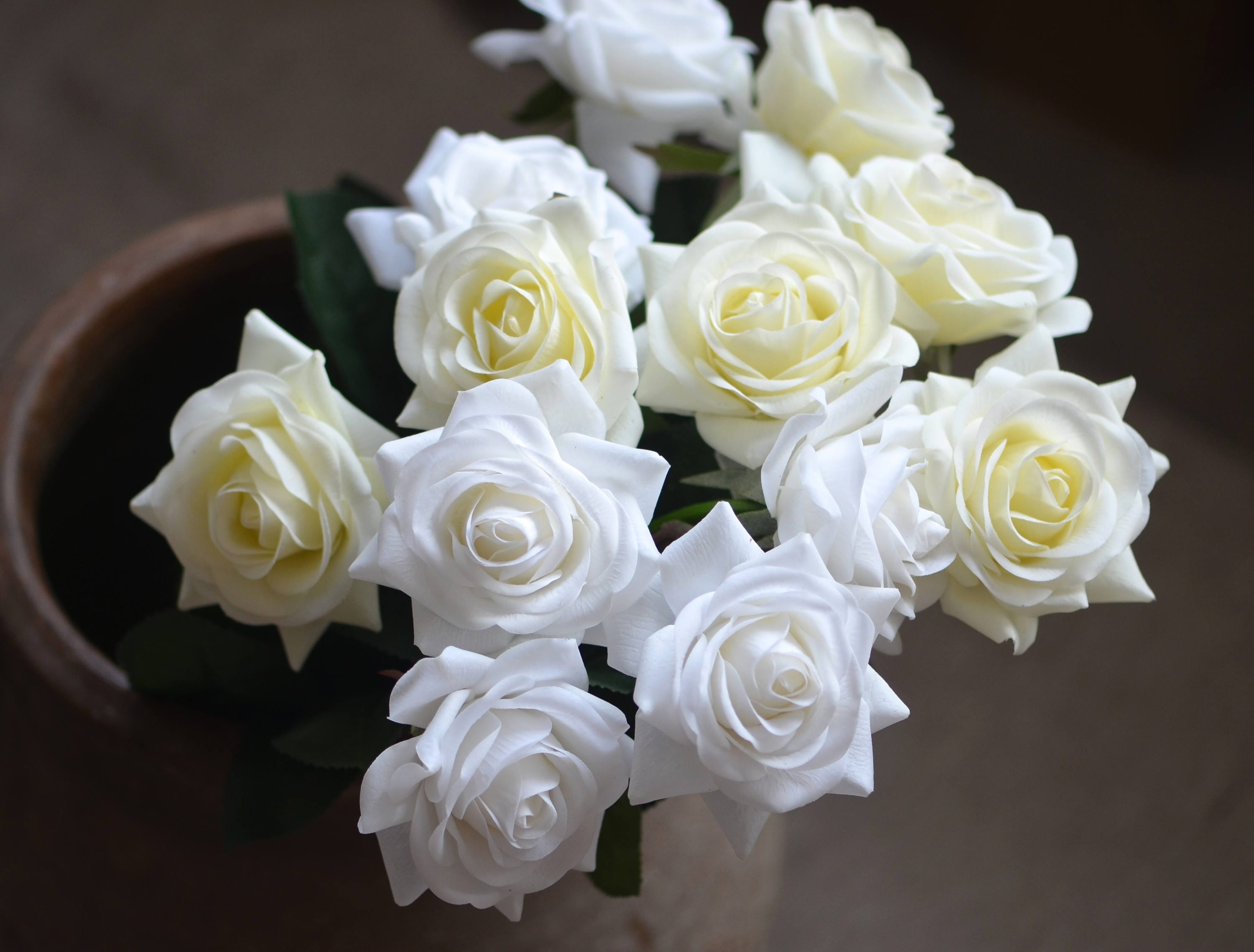 Ivory White Roses Real Touch Flowers Silk Roses DIY Wedding Etsy