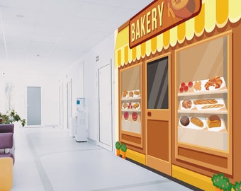 Panadería Tienda Demencia Alzheimer Friendly Photo Wallpaper Mural Senior Care Home Decoration