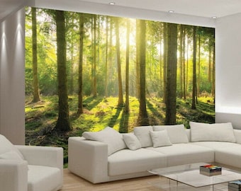 Tree Leaves Forest Photo Wallpaper Picture Sunny Mural Home Bedroom Decoration wall covering wall decoration wall covering wall decoration