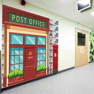 Ufficio postale Demenza Alzheimer Amichevole Foto Carta da parati Murale Senior Care Home Decoration