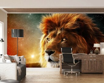Jplo9|#Jp London MDXL1X375633 Jpl and Ashley Vincent Present Brink of Extinction Lion Head Africa Face 12 Ft Wide by 8.5 Ft High Peel and Stick Fully Removable Wall Mural Extra Large Jplo9|#Jp London MDXL1X375633 Jpl and Ashley Vincent Present Brink of Extinction Lion Head Africa Face 12 Ft Wide by 8.5 Ft High Peel and Stick Fully Removable Wall Mural Extra Large