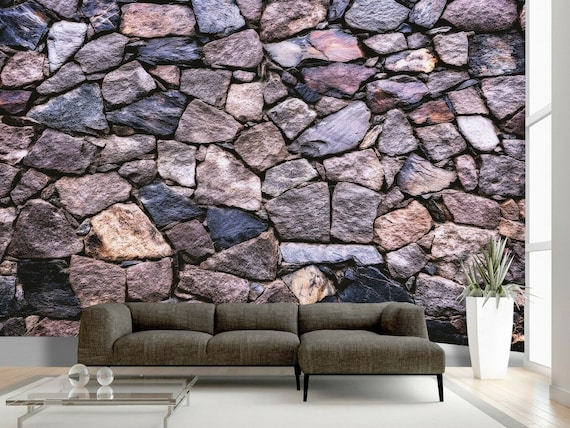 Poster XXL En Tissu Effet Pierre/brique - Tenture Murale Photo - 61x80cm Environ