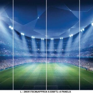 Football Stadium Pitch Sports Wall Mural Photo photo Wallpaper Kids Bedroom Decoration wall covering image 5