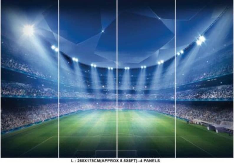 Football Stadium Pitch Sports Wall Mural Photo photo Wallpaper Kids Bedroom Decoration wall covering image 5