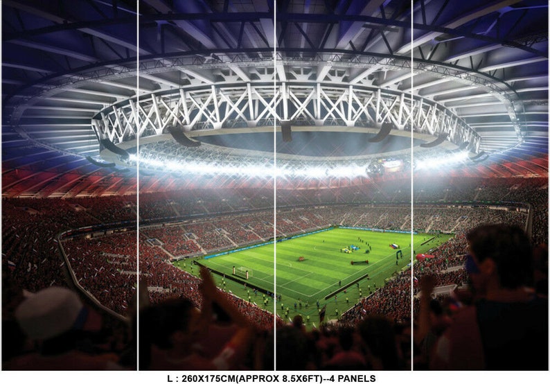 Football Stadium Pitch Sport Wall Mural Photo Wallpaper Kids Game Home Deco wall covering, wall decoration image 5