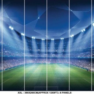 Football Stadium Pitch Sports Wall Mural Photo photo Wallpaper Kids Bedroom Decoration wall covering image 3
