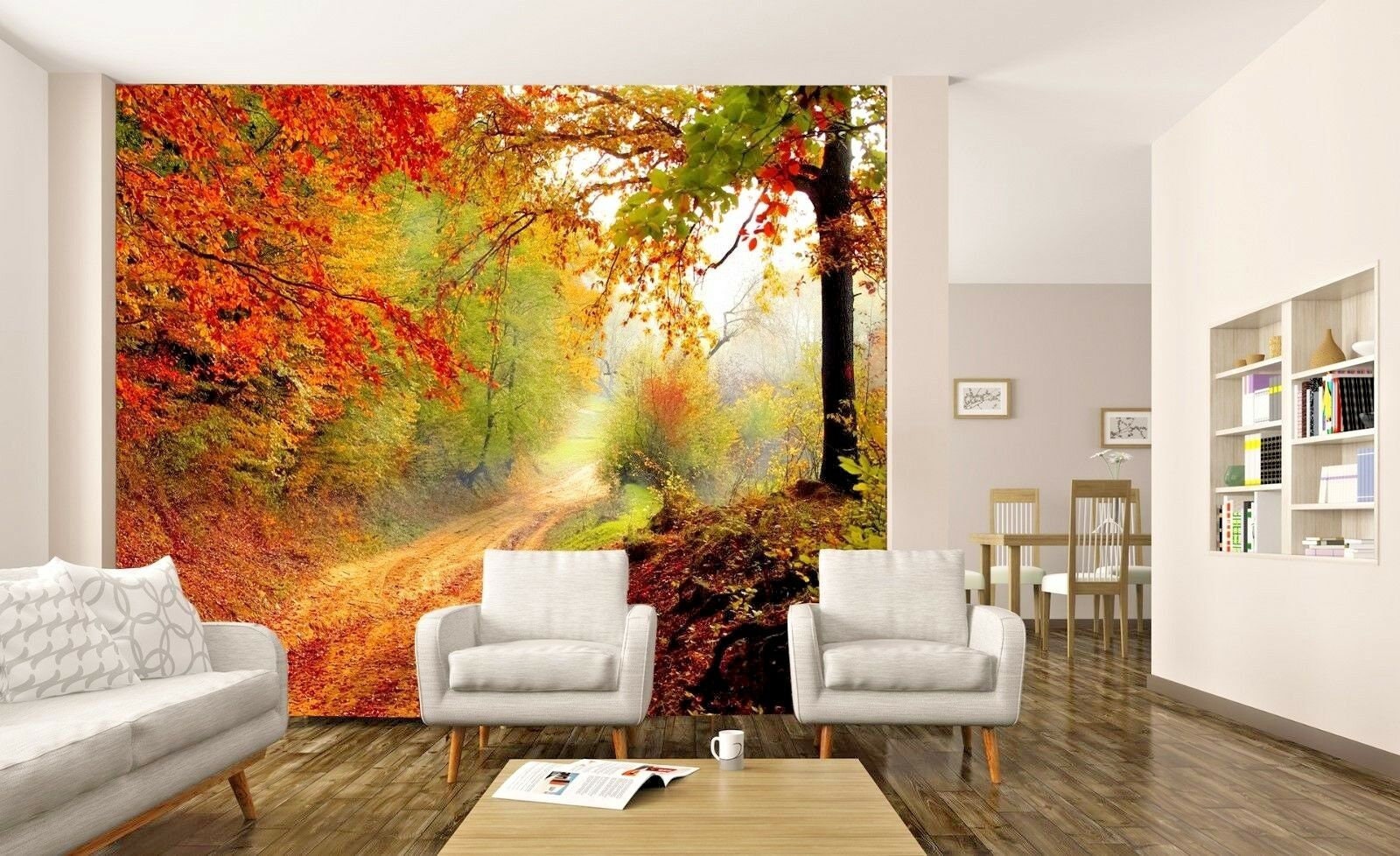 Tree Leaves Plants Forest Autumn Photo Wallpaper Mural Home Poster ...