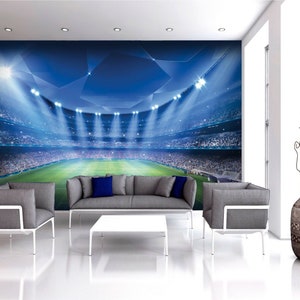 Football Stadium Pitch Sports Wall Mural Photo photo Wallpaper Kids Bedroom Decoration wall covering image 2