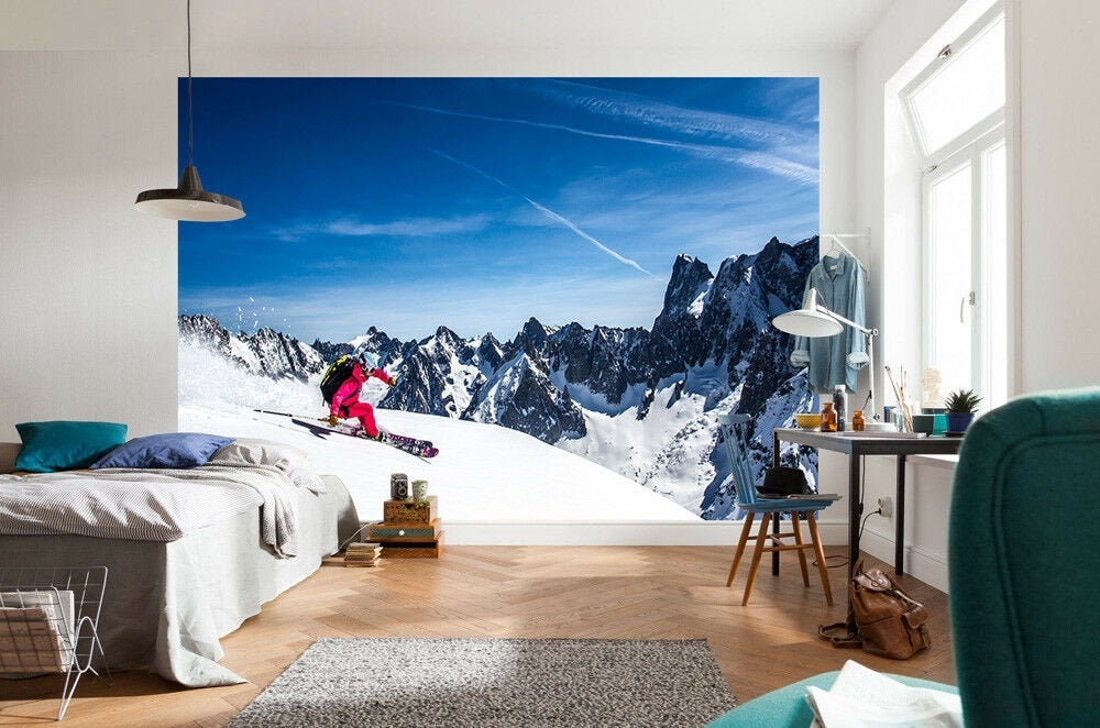 Extreme Skiing – made-to-measure wall mural – Photowall