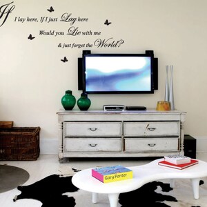 Snow Patrol IF I LAY HERE Song Lyrics Art Wall Stickers Quote/ Wall