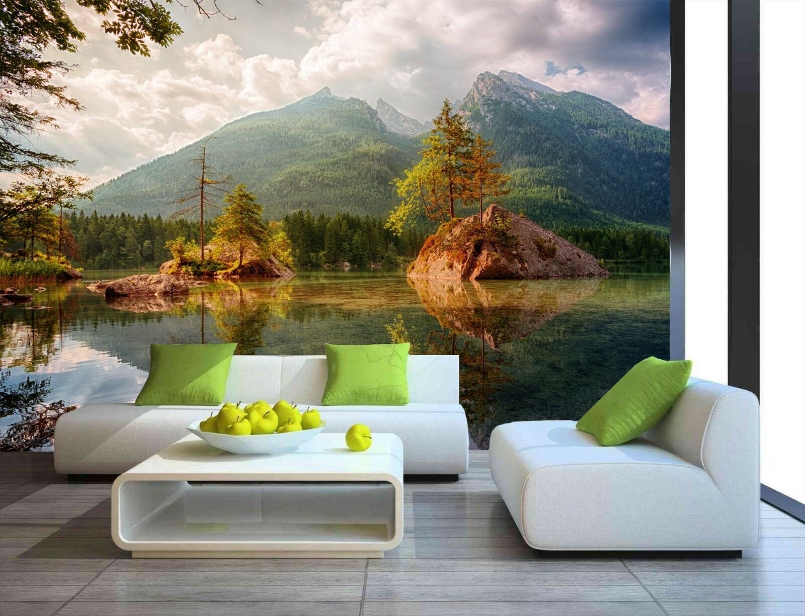 Tree Plant Lake Mountain Sky Nature Wallpaper Mural Wall Art Photo Room