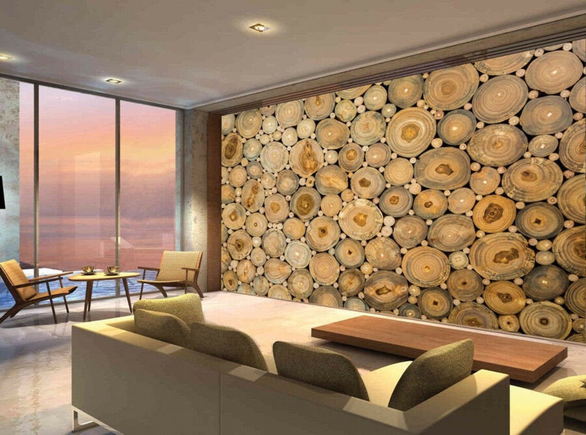 Tree Cabin Wood Log Photo Wallpaper Picture Wall Mural Home - Etsy Canada